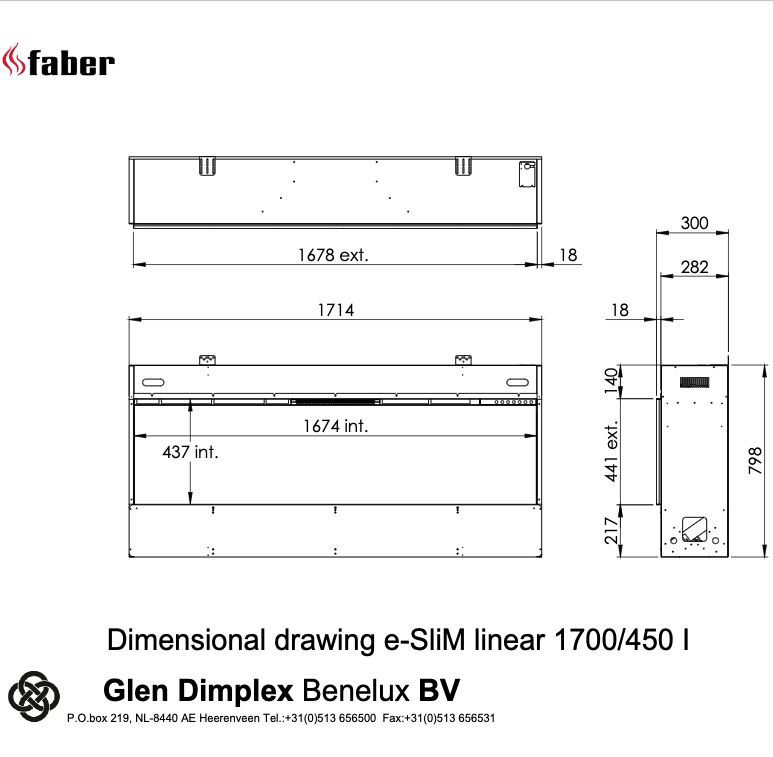 Faber e-Slim Linear 1700/450 l-line_image faber-e-slim-linear-1700-450-l-line_image